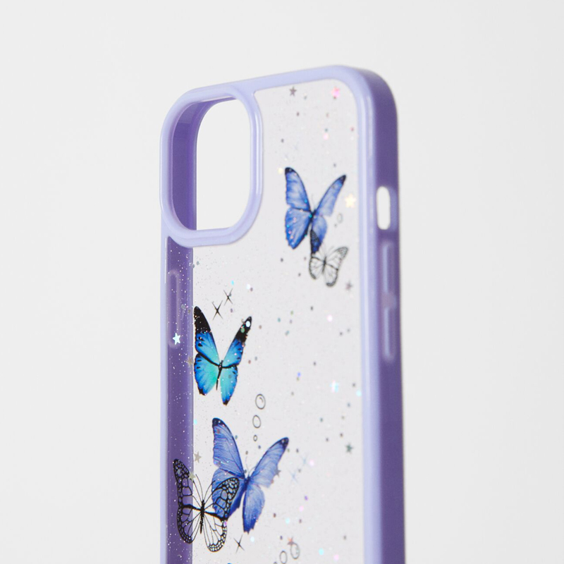 Glitter Butterfly iPhone 14 Case