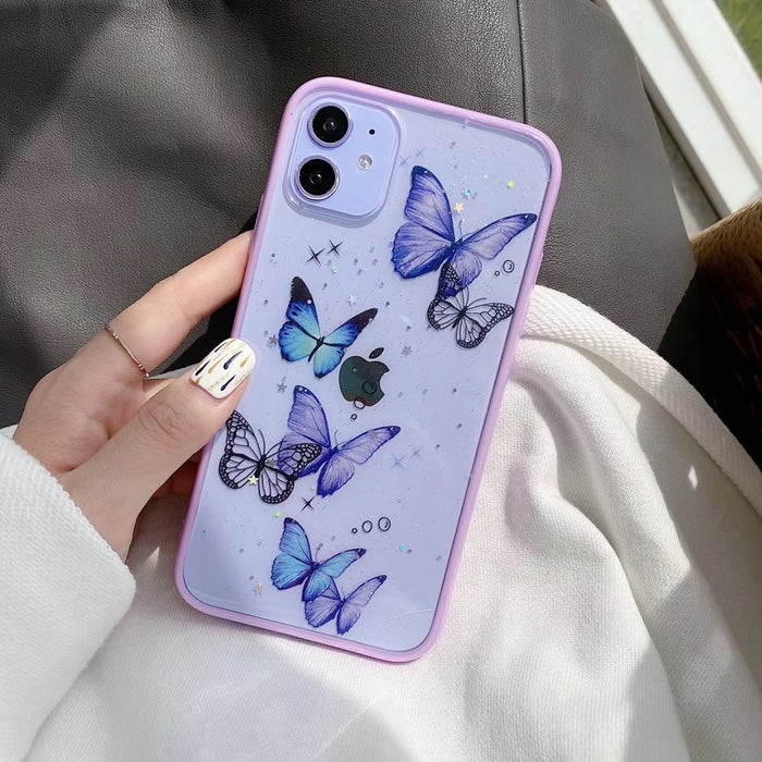 Glitter Butterfly iPhone Case