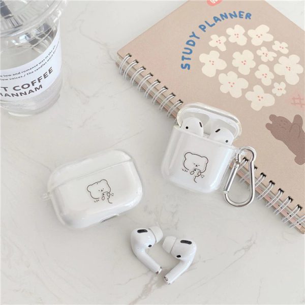 Bear Clear AirPods Cases