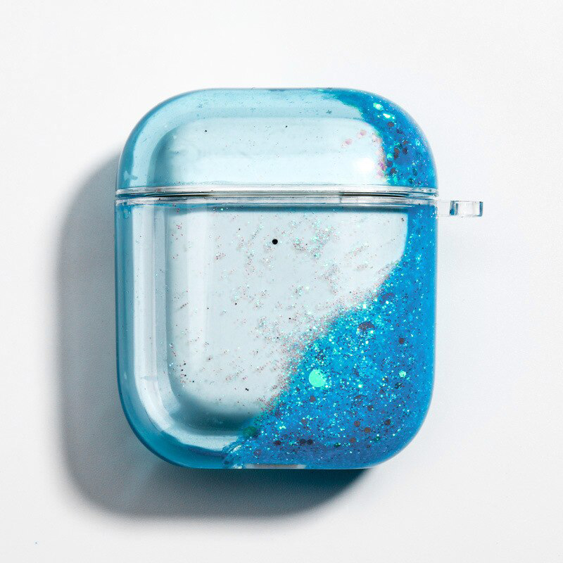 Blue Glitter AirPod Case