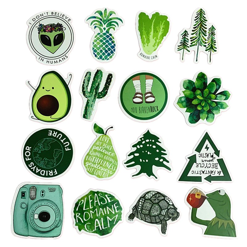 Cool Green Stickers - ZiCASE
