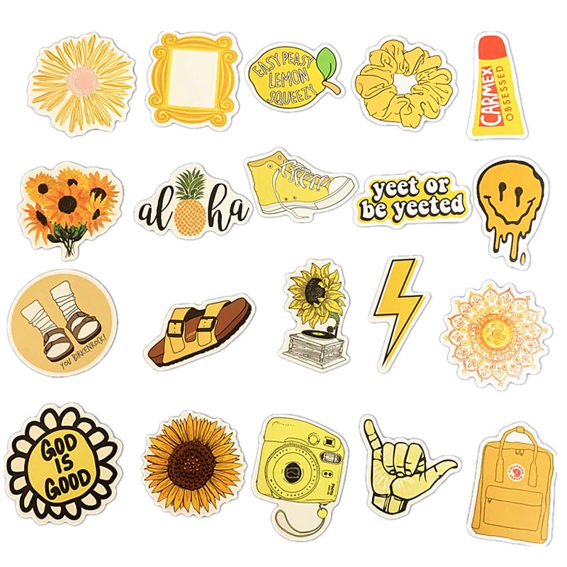 Cool Yellow Stickers - ZiCASE