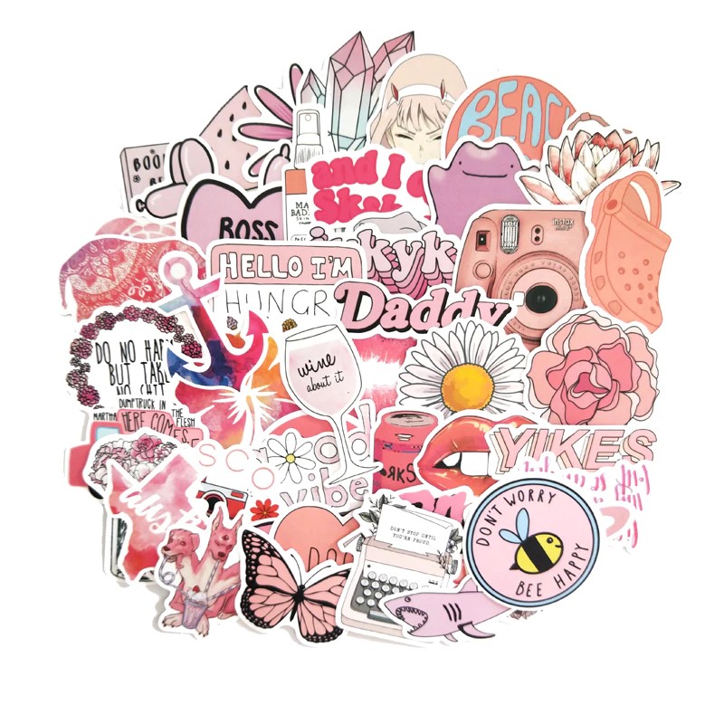 Cool Pink Stickers - ZiCASE