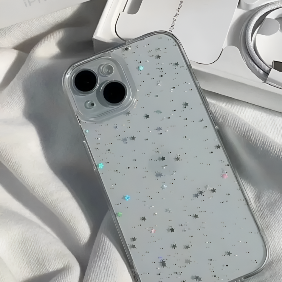 Glitter Star Phone Case - iPhone 15