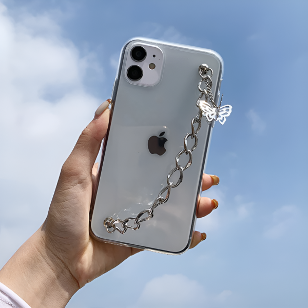 iPhone 11 Clear Case + Butterfly Charm