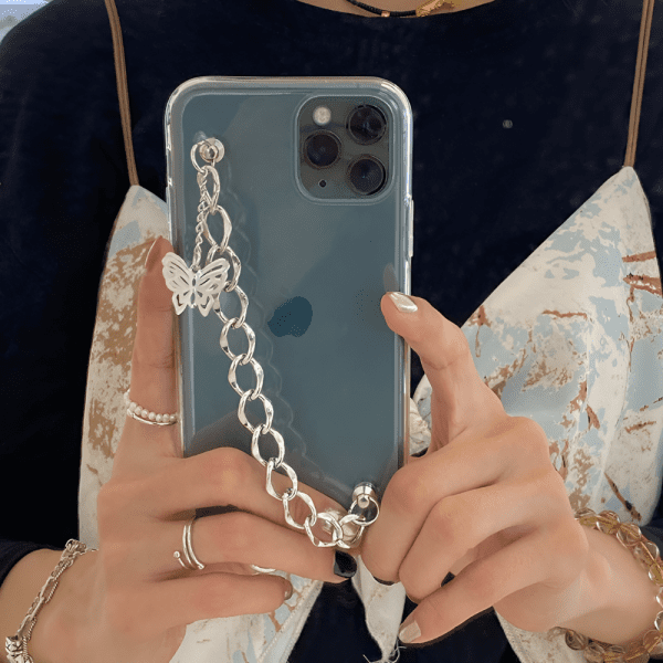 iPhone 12 Pro Max Clear Case + Butterfly Charm