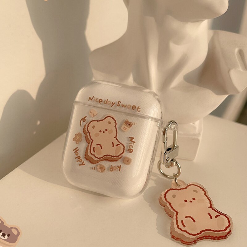 Teddy Bear Cookie AirPods Case