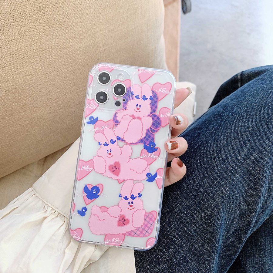 Pink Bunnies iPhone 12 Cases - ZiCASE