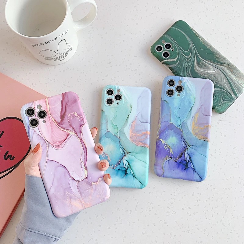 Colored Marble iPhone Case