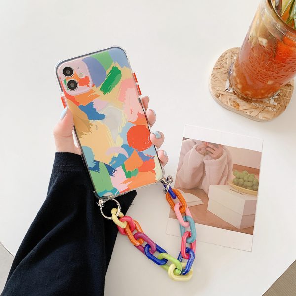 Colorful Protective iPhone Case With Chain