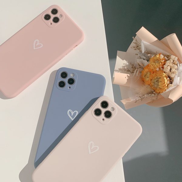 Minimal Hearts Matte iPhone Case - ZiCASE