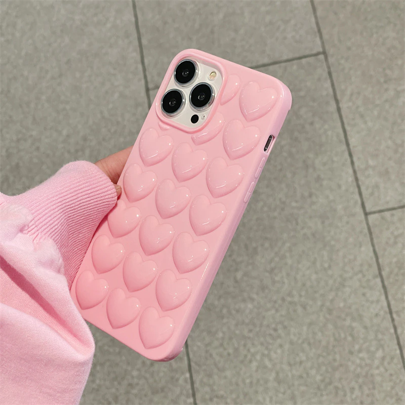 Pink Hearts iPhone 13 Pro Max Case
