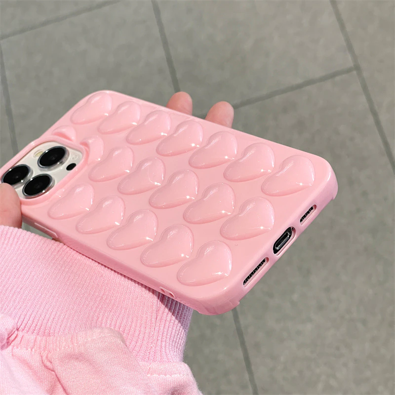 Pink Hearts iPhone XR Case
