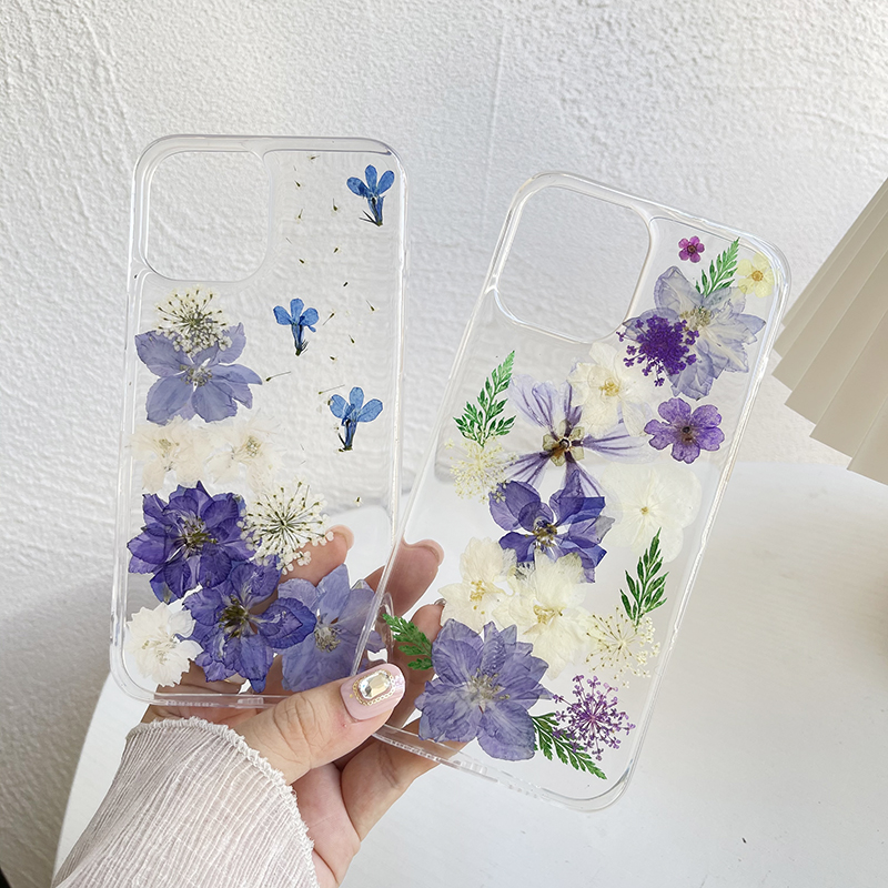 Purple Dried Flowers iPhone 13 Pro Max Case