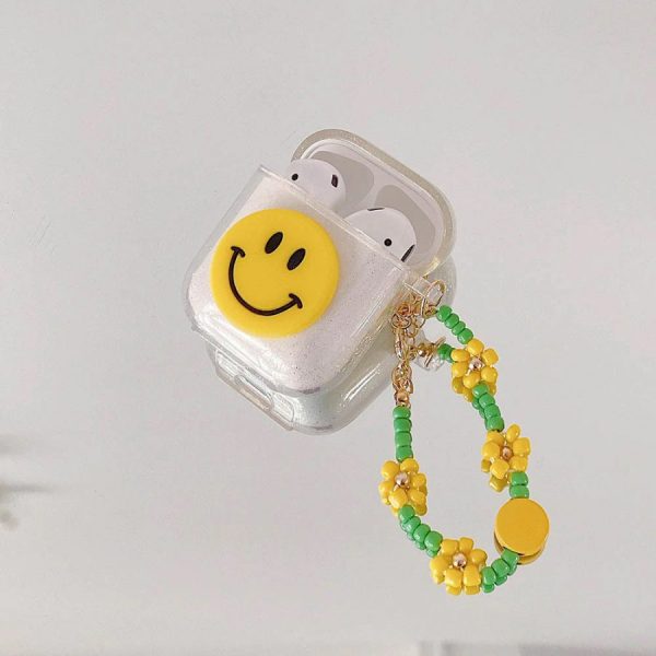 Yellow Smiley AirPods Case