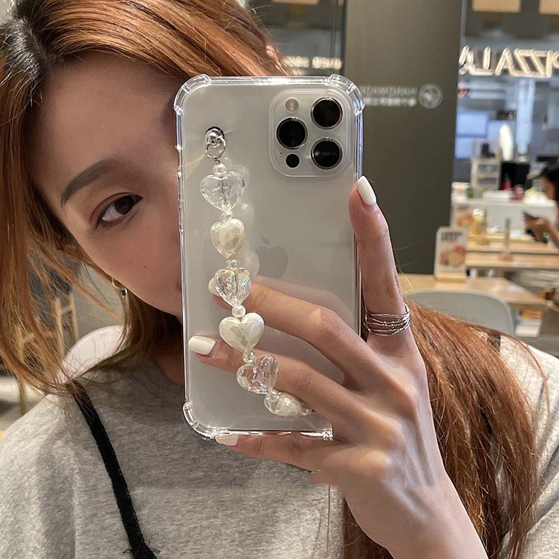 Crystal Heart Chain iPhone Case
