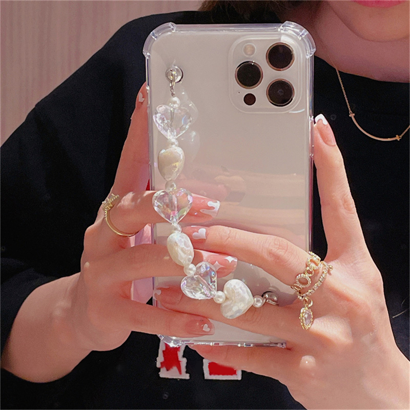Crystal Heart Chain iPhone 13 Pro Max Case