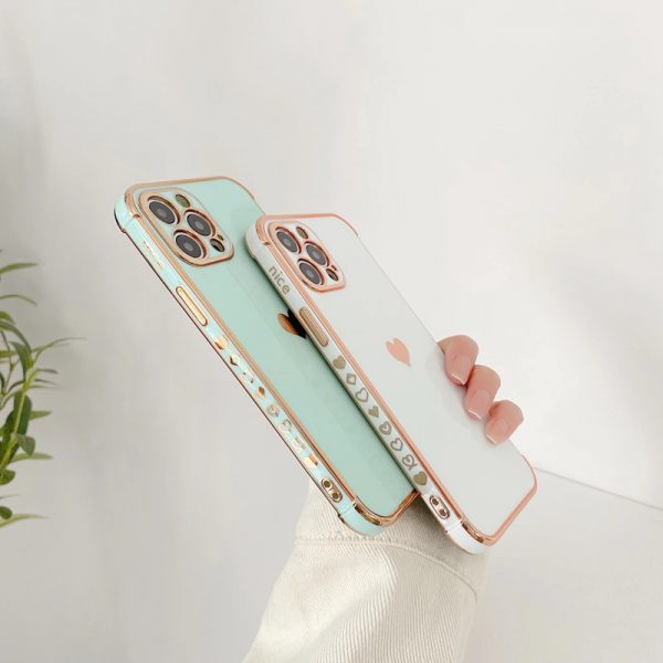 Electroplated Hearts iPhone Case - ZiCASE