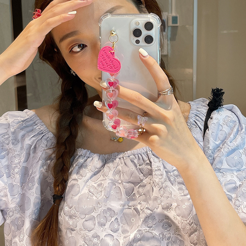 Pink Heart Chain iPhone 11 Pro Max Case