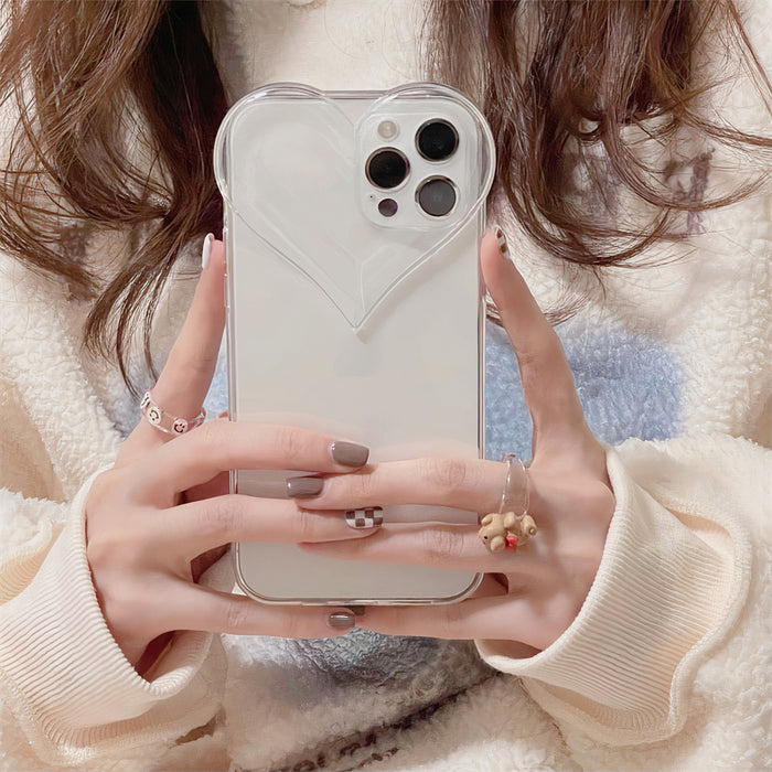 Love Heart Clear iPhone 11 Pro Max Case