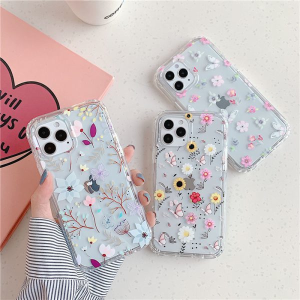 Colorful Flowers Protective iPhone Case