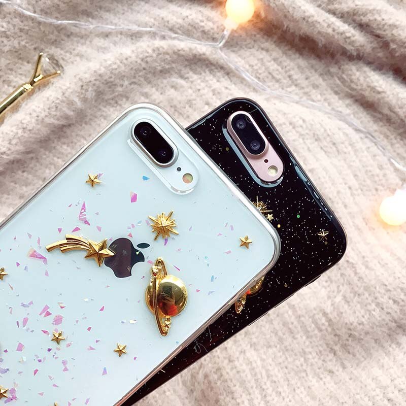 Moon & Planet iPhone Case