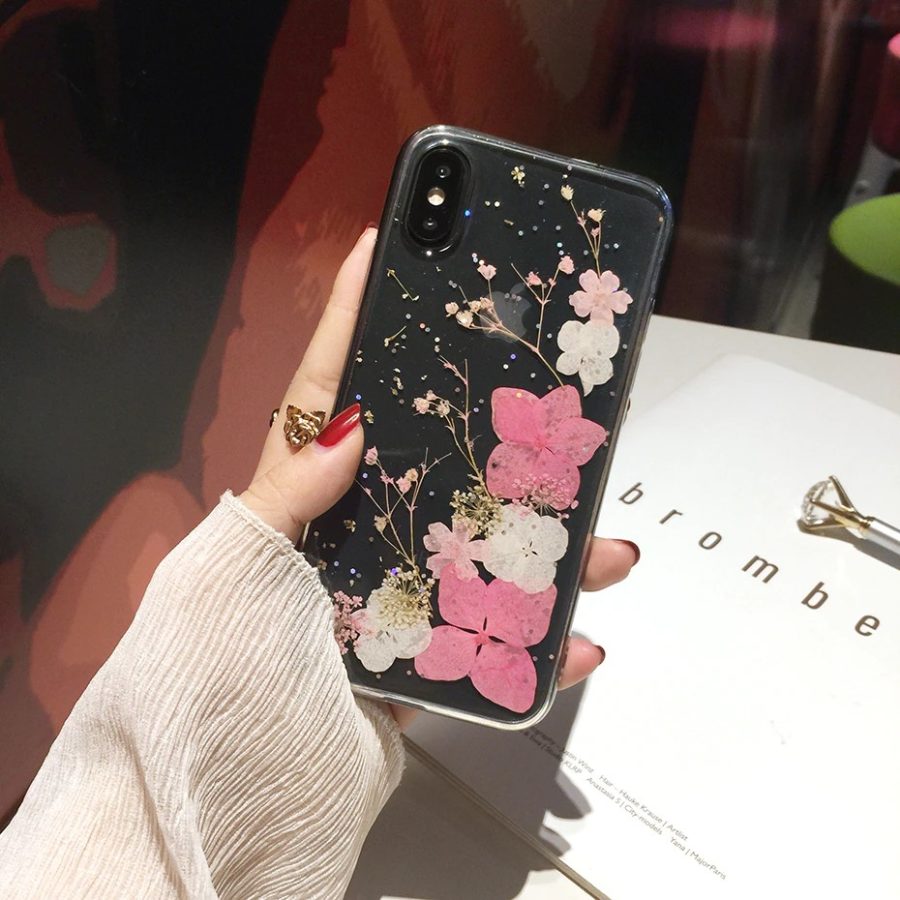 Pink Dried Flowers iPhone Xr Case