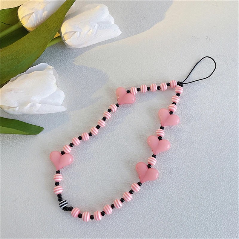 Pink Beaded Strap