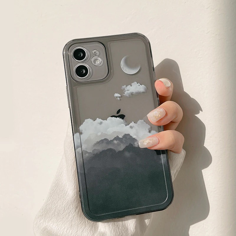 Clouds & Moon iPhone 12 Case