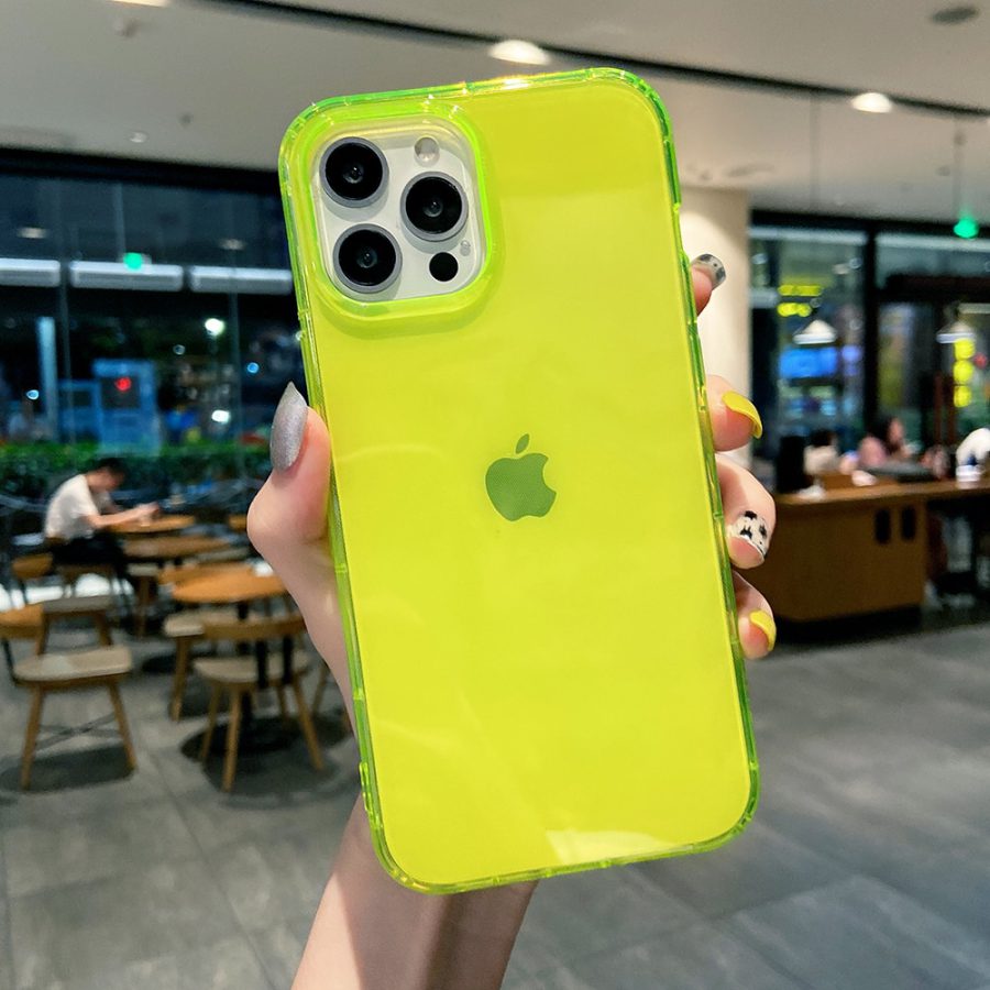 Neon Yellow iPhone 13 Pro Max Case