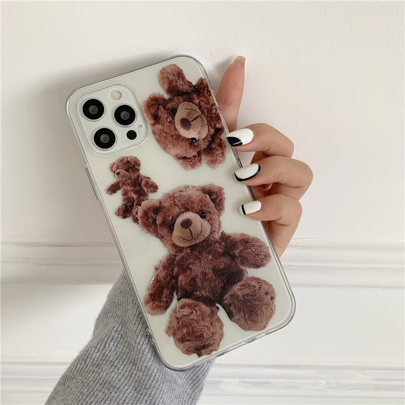 Plush Bear Clear iPhone Case - ZiCASE