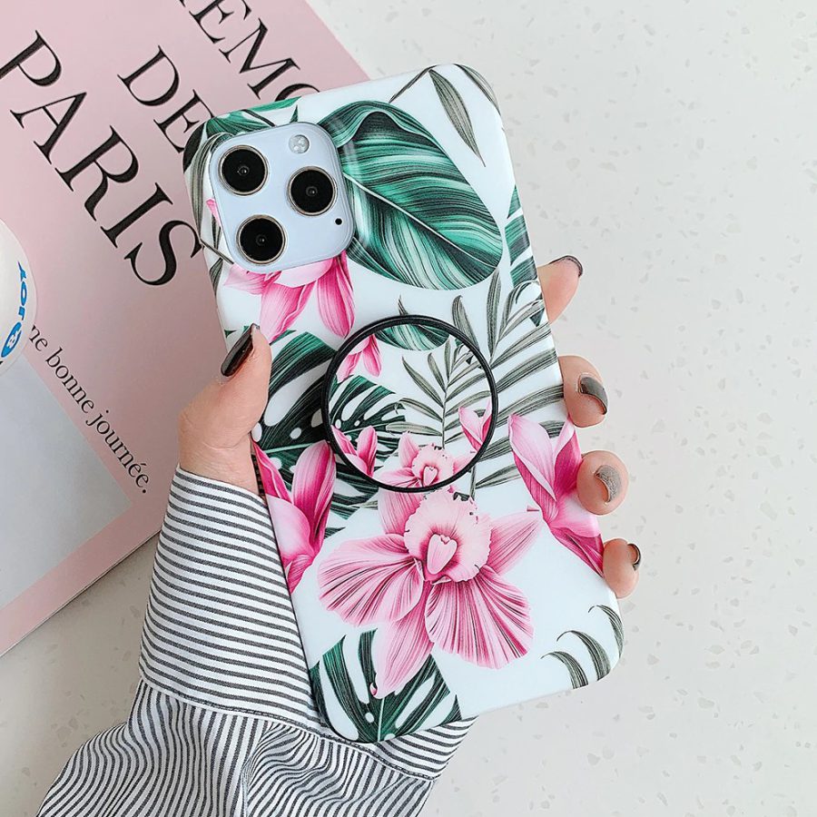leaves print iphone 13 pro max case