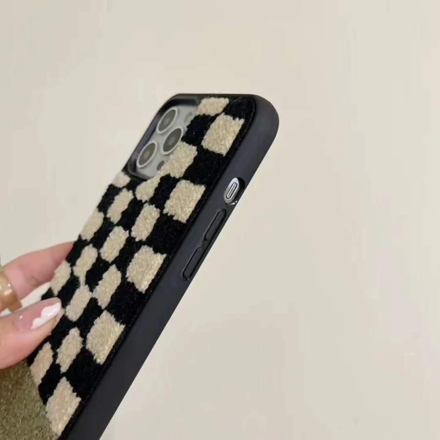 Embroidery Grid iPhone Case