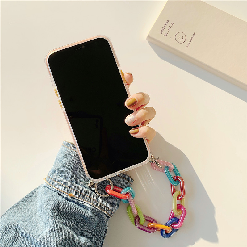 Colored Chain iPhone Case