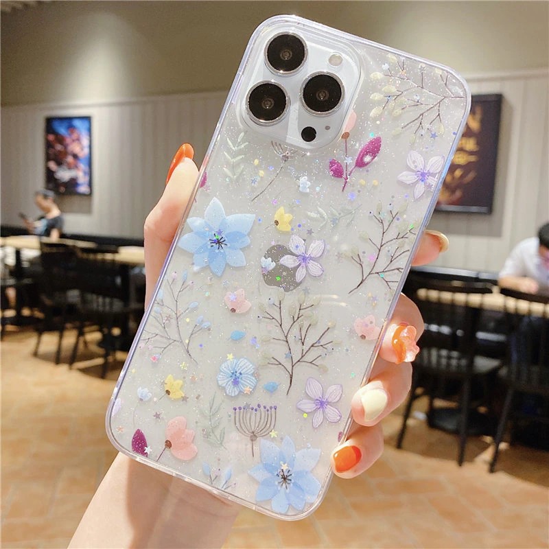 Glitter Flowers iPhone 11 Pro Max Cases - ZiCASE
