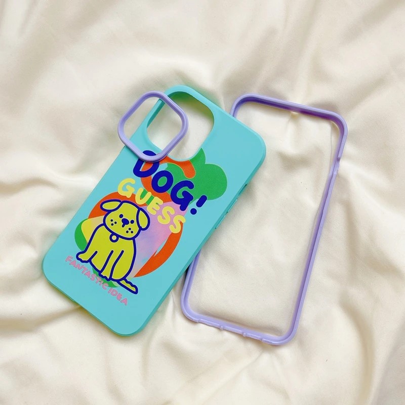 Blue Dog Guess iPhone Case