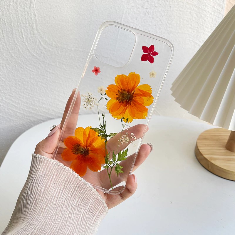 Orange Flowers iPhone 11 Pro Max Cases