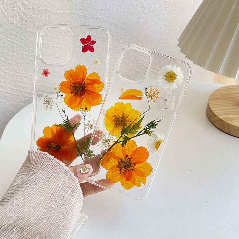 Orange Flowers iPhone 12 Pro Max Cases