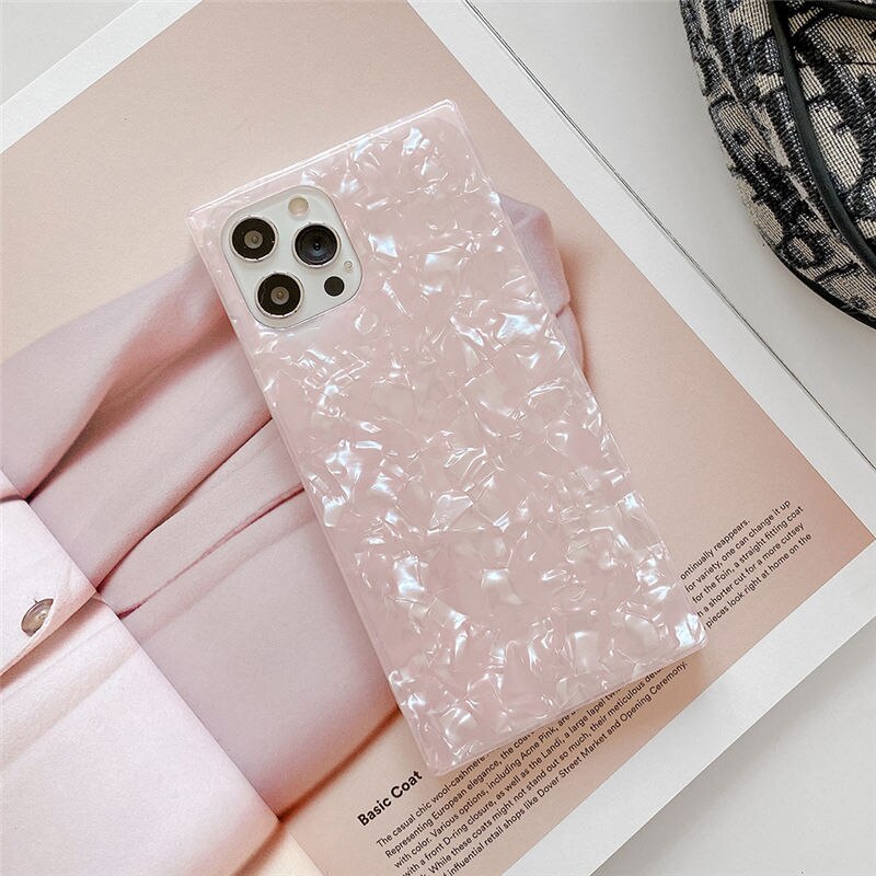 Pink Opal Square iPhone 12 Pro Max Cases