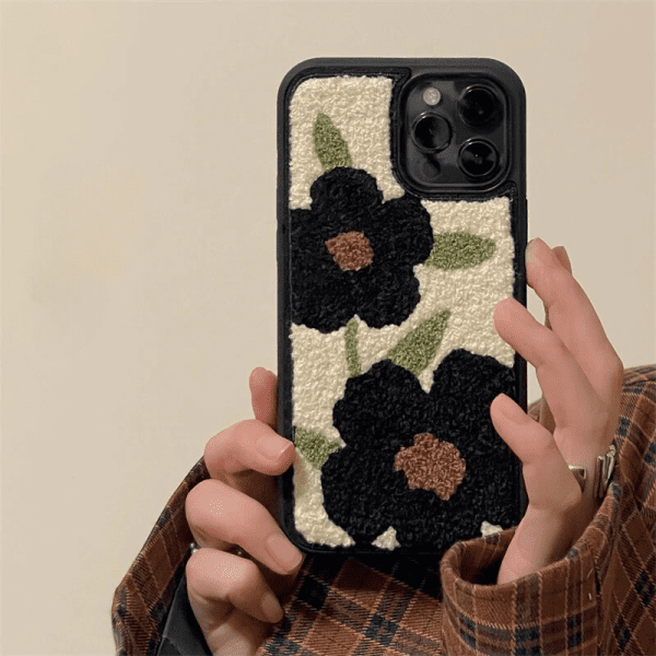Plush Floral iPhone 15 Pro Max Case