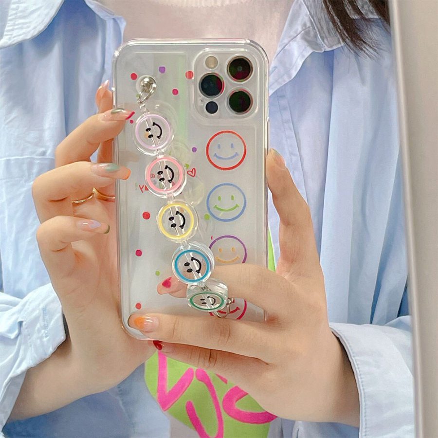 Smiley Face Chain iPhone 12 Cases - ZiCASE