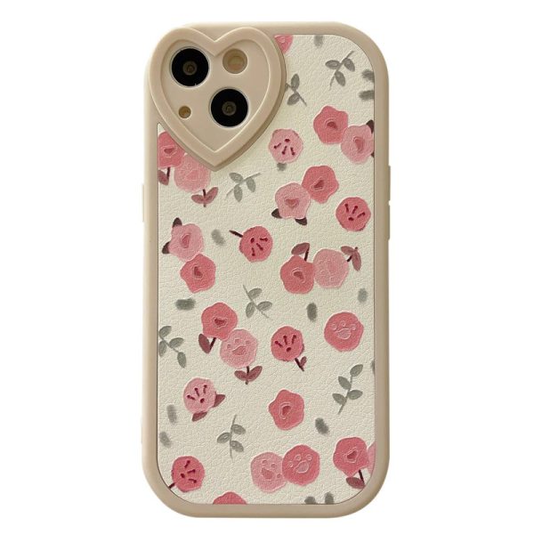 3D Floral Heart iPhone 13 Case - ZiCASE