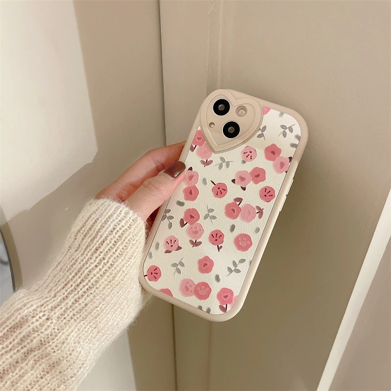 3D Floral Heart Case for iPhone