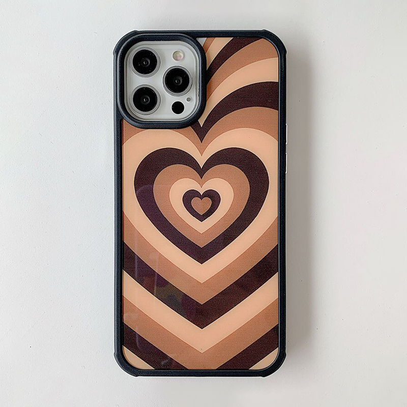70s Brown Heart iPhone 12 Pro Max Case