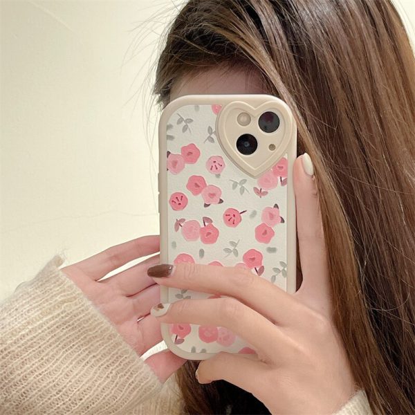 Little Pink Floral Phone Cover For iPhone 13
