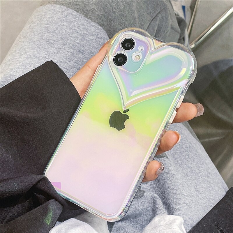 Rainbow Heart iPhone XR Case