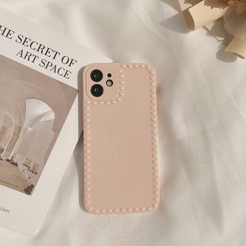 Sleek Hearts Pink iPhone 11 Cases