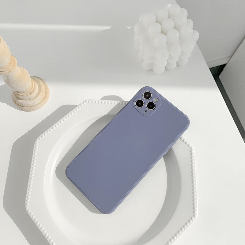 Soft Matte Blue iPhone Case