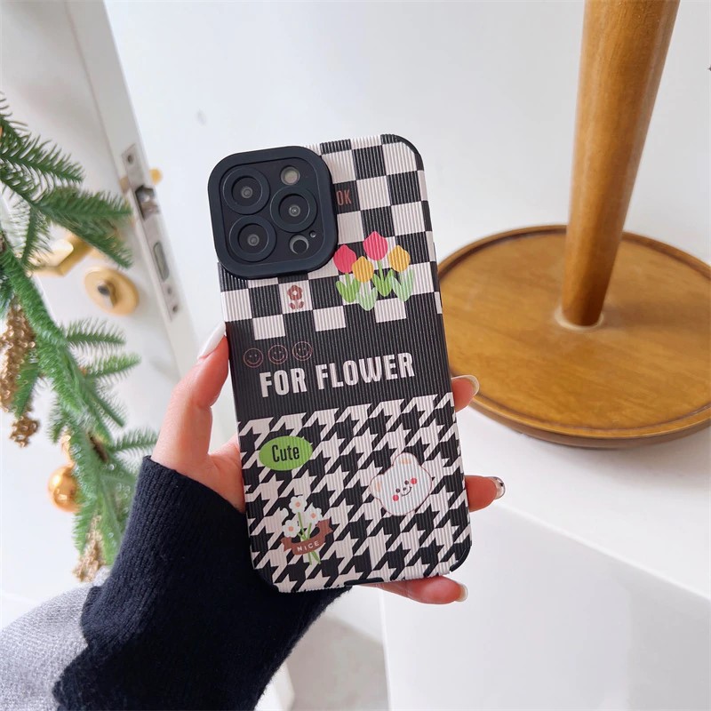 Floral & Houndstooth iPhone 13 Pro Max Case - ZiCASE