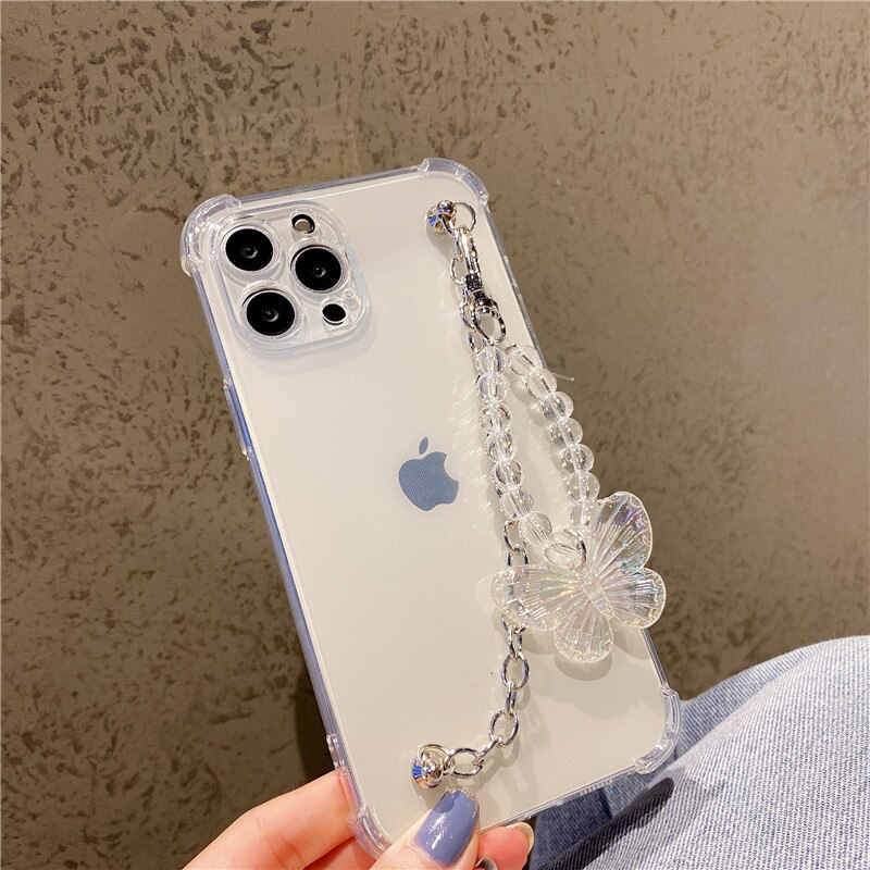 Crystal Butterfly Chain iPhone 11 Pro Max Case
